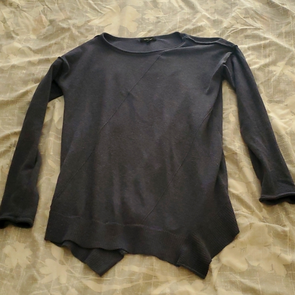 Blue long sleeve sweater